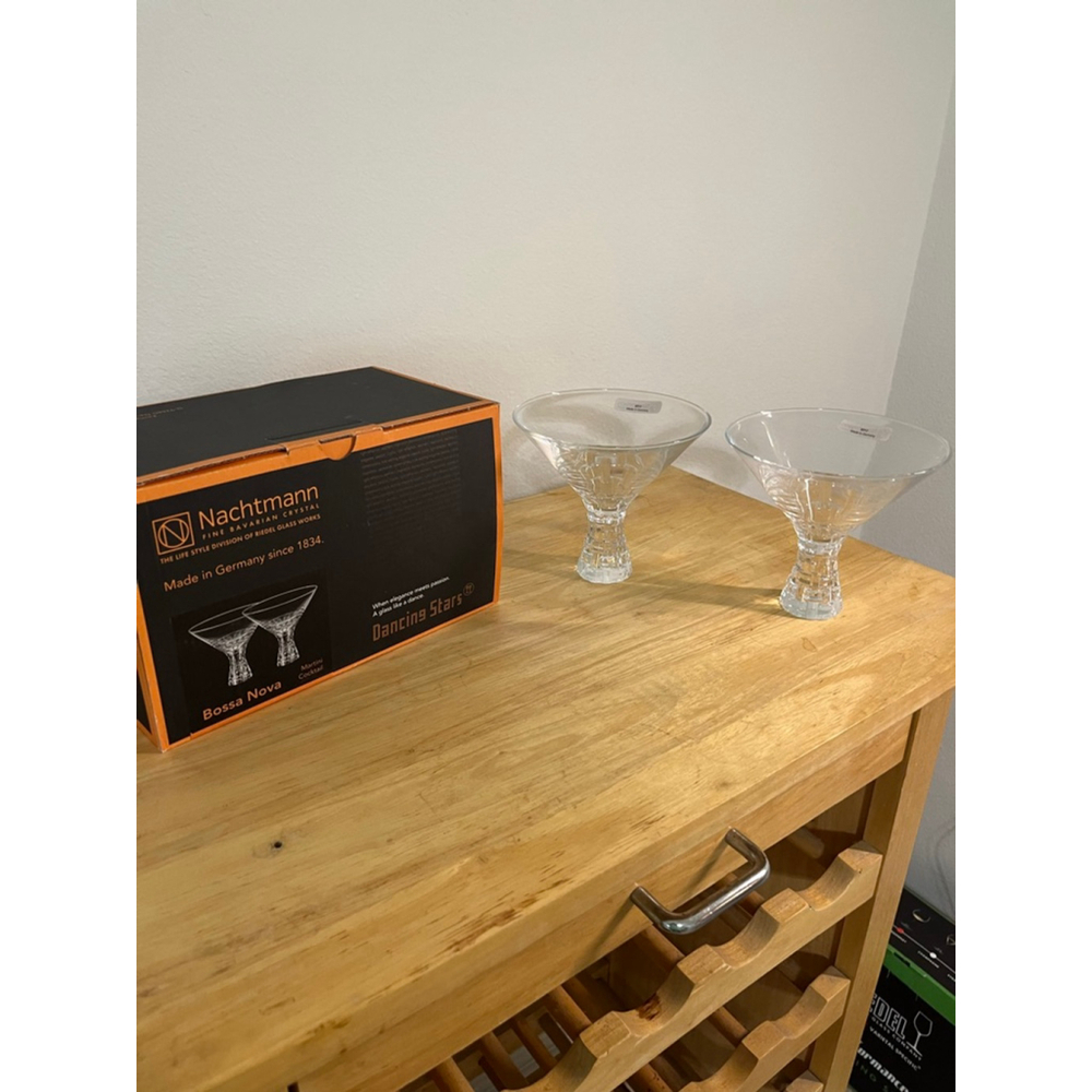 Nachtmann Crystal Martini Cocktail Glasses - Set of 2
